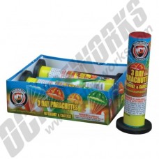 3 Day Parachute With Smoke 4-Pack (Single Shot Tubes)